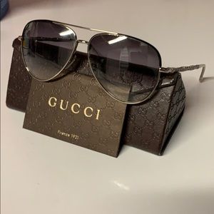Gucci crystal arm aviator sunglasses